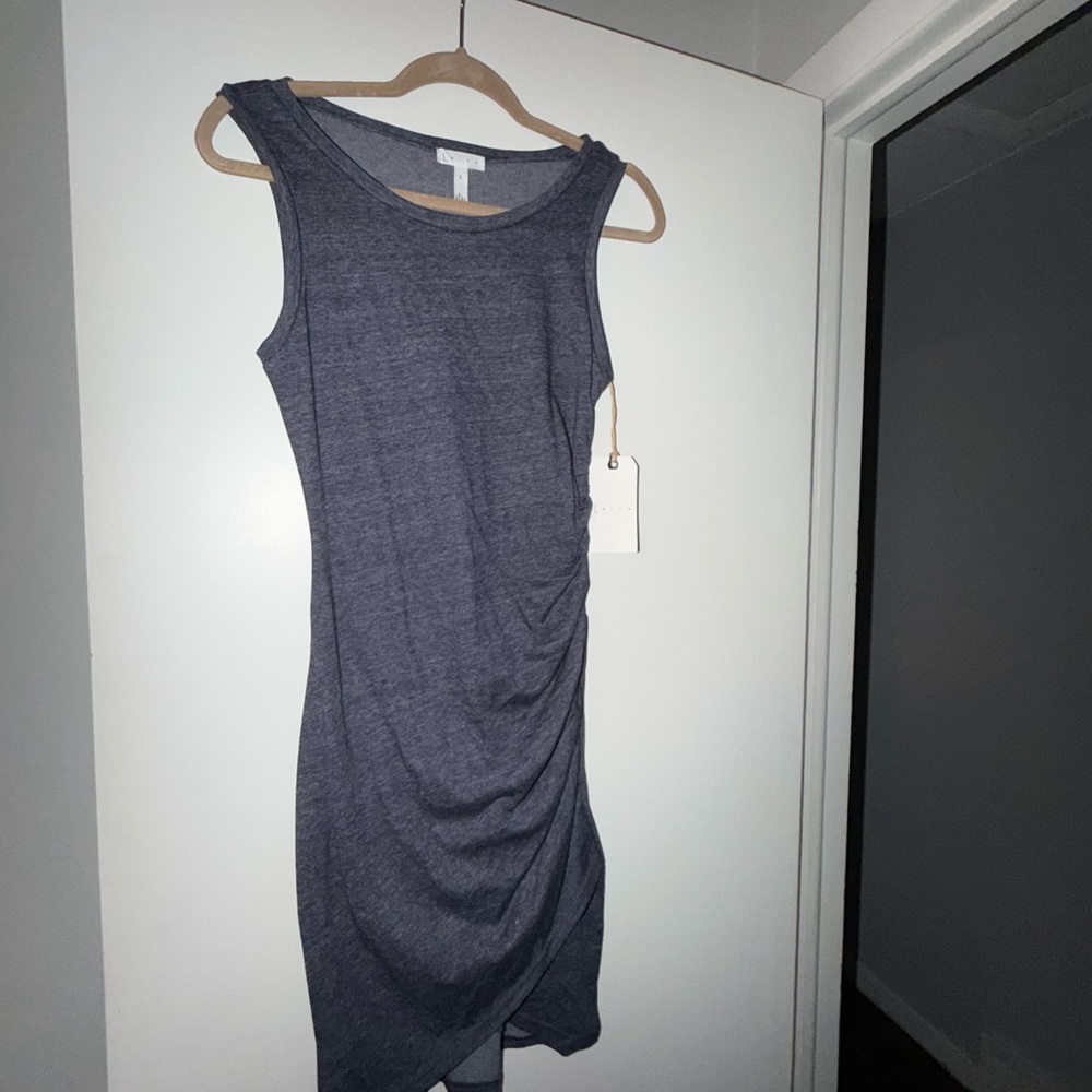 Sleeveless Blue Marled  Dress